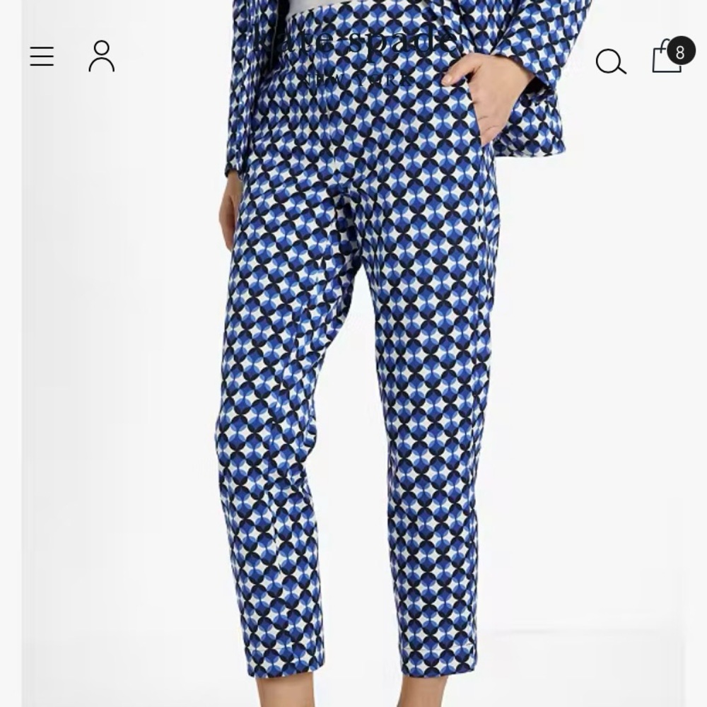 kate spade patio tiles doris pants size 4